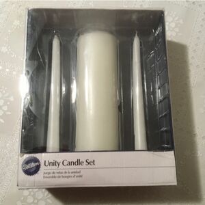 🆕 Wilton Unity Candle Set, White, New